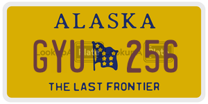 GYU256  license plate in AK
