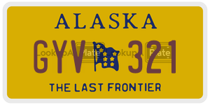 GYV321 license plate in Alaska