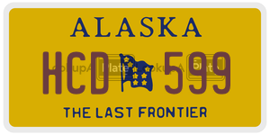 HCD599 license plate in Alaska