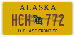 HCH772 license plate in Alaska