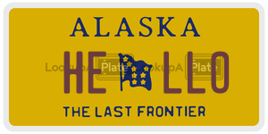 HELLO  license plate in AK