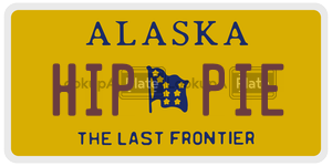 HIPPIE license plate in Alaska