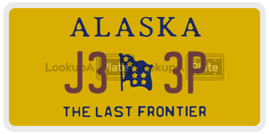 J33P license plate in Alaska