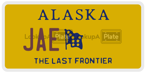 JAE  license plate in AK
