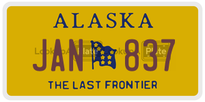 JAN837 license plate in Alaska
