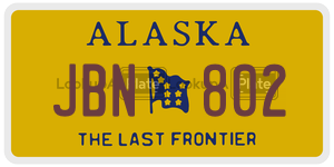 JBN802  license plate in AK