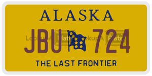 JBU724  license plate in AK
