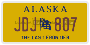 JDJ807  license plate in AK