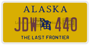 JDW440  license plate in AK