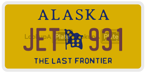 JET931 license plate in Alaska