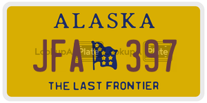 JFA397  license plate in AK