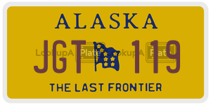 JGT119 license plate in Alaska