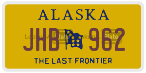 JHB962 license plate in Alaska