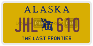 JHL610  license plate in AK