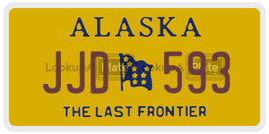JJD593 license plate in Alaska