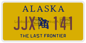 JJX141  license plate in AK