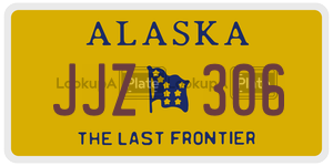 JJZ306 license plate in Alaska