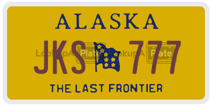 JKS777 license plate in Alaska