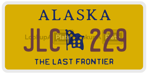 JLC229 license plate in Alaska