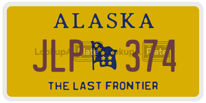 JLP374 license plate in Alaska