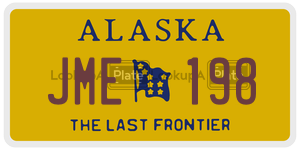 JME198 license plate in Alaska
