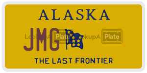 JMG license plate in Alaska