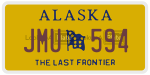 JMU594 license plate in Alaska