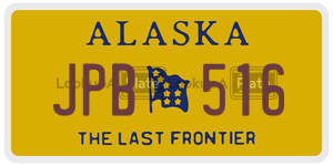 JPB516  license plate in AK