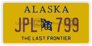 JPL799 license plate in Alaska