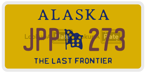 JPP273 license plate in Alaska