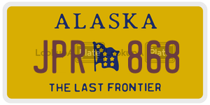 JPR868  license plate in AK