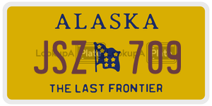 JSZ709 license plate in Alaska