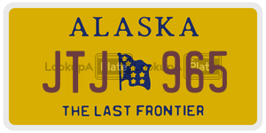JTJ965  license plate in AK