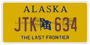 JTK634 license plate in Alaska