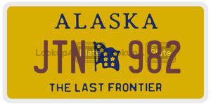 JTN982  license plate in AK