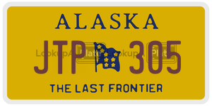 JTP305 license plate in Alaska