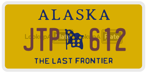 JTP612  license plate in AK
