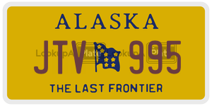 JTV995 license plate in Alaska