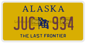 JUC934  license plate in AK