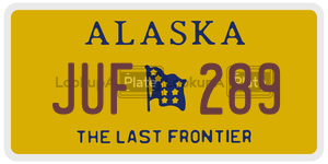JUF289 license plate in Alaska