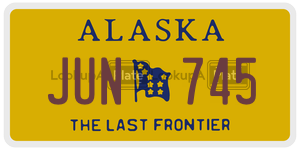 JUN745 license plate in Alaska