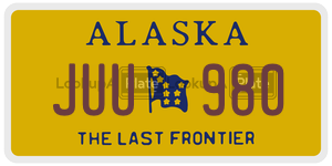 JUU980 license plate in Alaska