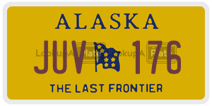 JUV176 license plate in Alaska