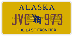 JVC973 license plate in Alaska
