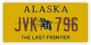 JVK796  license plate in AK