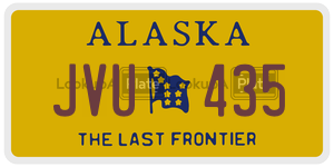 JVU435 license plate in Alaska