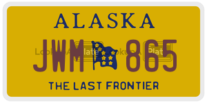JWM865 license plate in Alaska