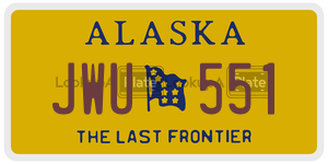 JWU551 license plate in Alaska