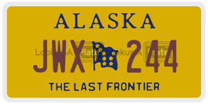 JWX244 license plate in Alaska