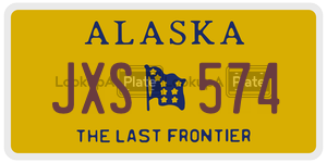JXS574  license plate in AK